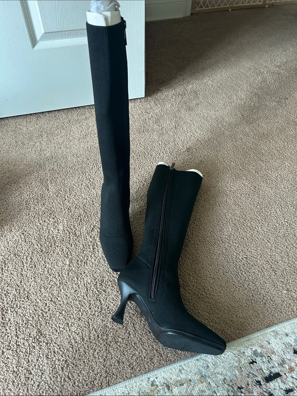 Anne Klein Black Over-the-Knee Stiletto Boots